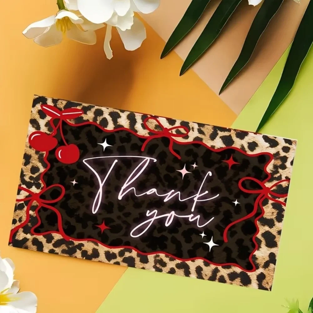 Leopard Print Thank You Cards, 20 cards, NEW - Picture 3 of 5